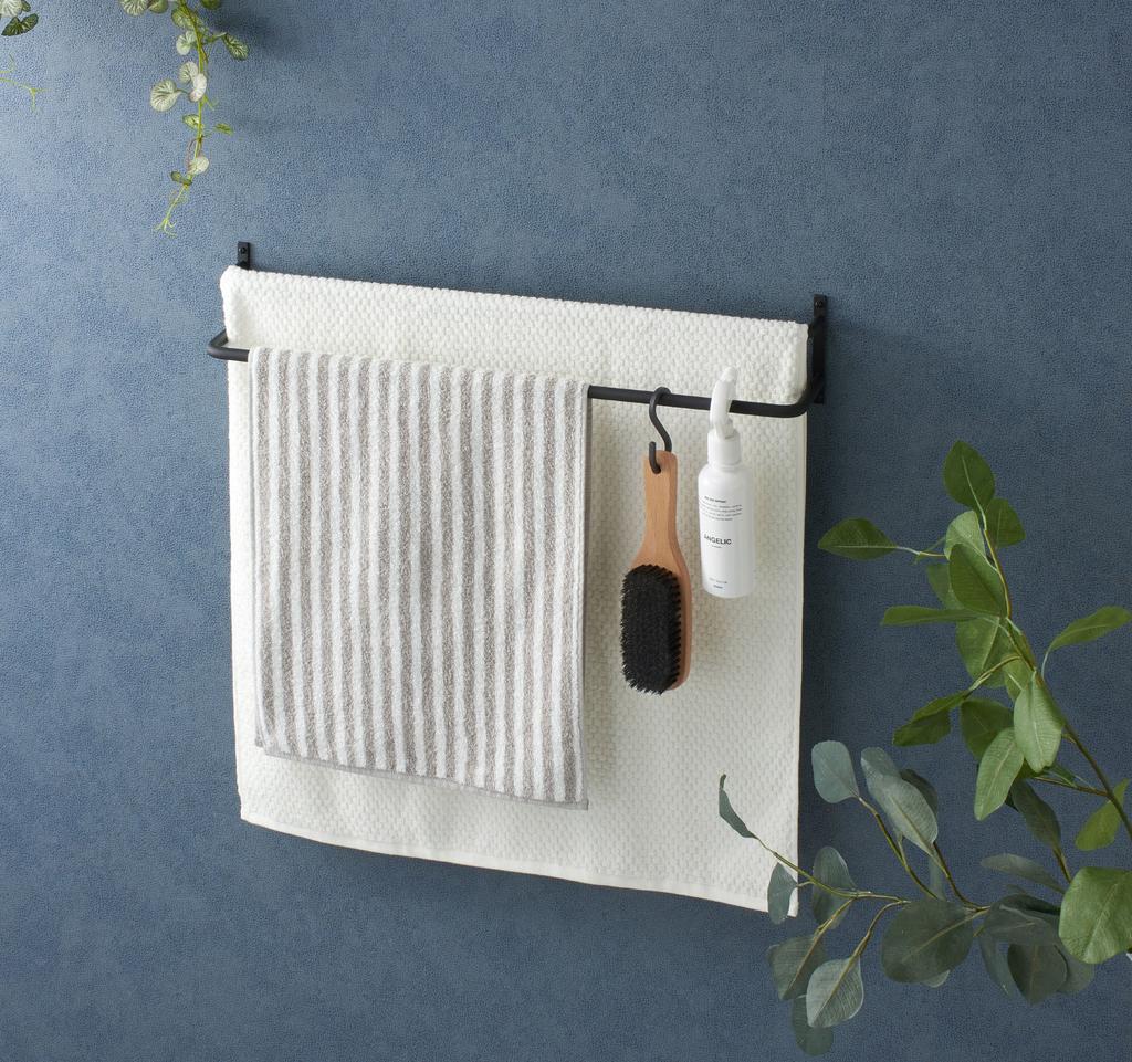 SANEI Iron Antique with Bar, Two-Stage, Style, Screws, 613mm, Black, W5727-D