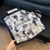 Fashion Black and White Printing Temperament Square Scarf Imitation Silk Korean Version Decorative Scarf Scarf Professional Decorative Shawl Silk Scar