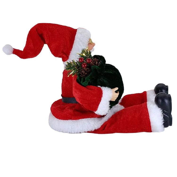 Boneca de Natal Figura do Papai Noel Decoração de Natal Estátua de Figura do Papai Noel para Festa de Ano Novo Exibição em Janela Mesa Casa