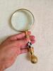 Beautiful Vintage Magnifying Glass Solid Brass Metal with Mother of Pearl Plated Handle | Book Reading, Map Design, Office & School Work