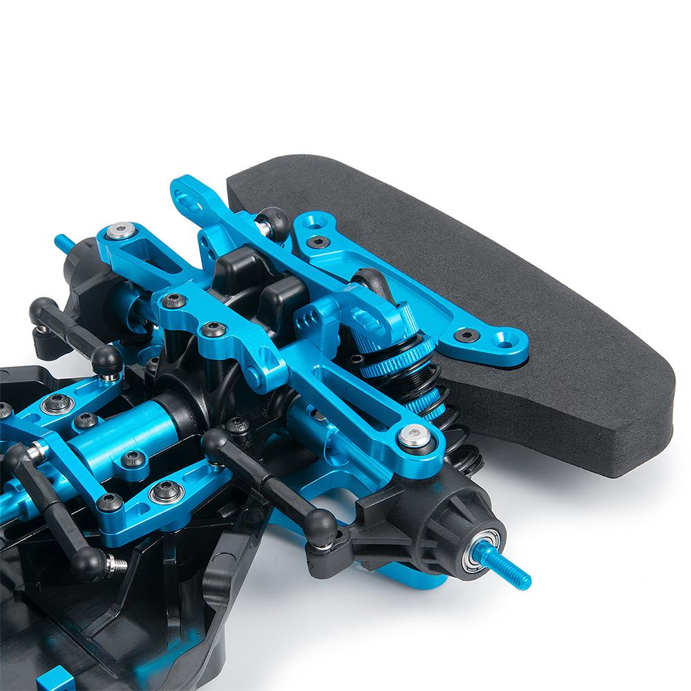1/10 Tamiya TT02 Chassis Frame Metal&Plastic  Frame Kit for TT02 with Wheels Shock Absorbers RC Drift Car Upgrade Parts