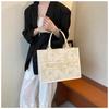 Embroidery Handbag Women's Summer New Fashion Tote Bag Niche Texture Shopping Bag
