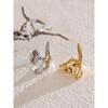 Eetit New Casting PVD Plated Stainless Steel Metal Geometric Adjustable Creative Ring Women Daily Fashion Jewelry Accessories