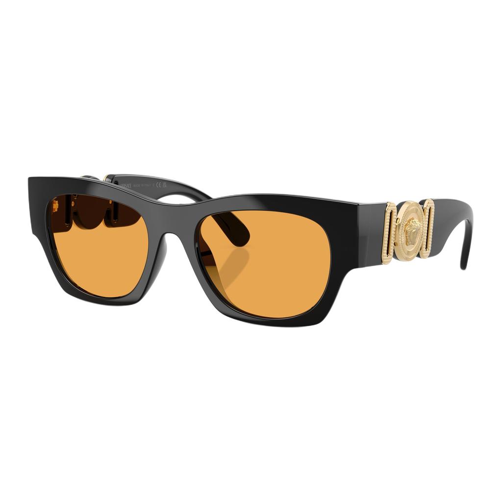 Versace Medusa Logo Design Square Sunglasses Unisex sunglasses Black 0VE4479U-GB1/7