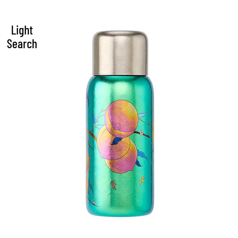 Cai Guang Pure Titanium Peach Shape Double-Wall Insulated Bottle