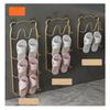 Simple Shoe Hanger Metal Iron Art Slippers Drain Drying Rack Toilet Bathroom Indoor Restroom Storage Tools Home Organizer Shelf