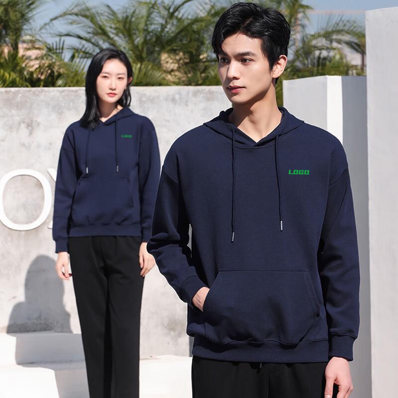 Tluoman Unisex Drop Shoulder Hooded Sweatshirt M