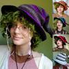 Skin-friendly Knit Witch Hats Handmade for Halloween Diy Hair Accessories Crafts Halloween Carnival Party Supplies
