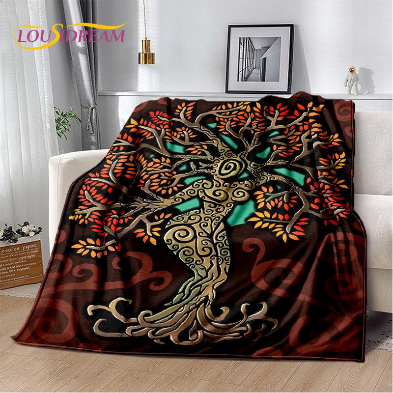 Rainbow 7 Chakra Mandala Bohemia Soft Plush Blanket,Flannel Blanket Throw Blanket for Living Room Bedroom Bed Sofa Picnic Cover