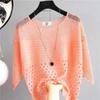 Sommer Sonnenschutz Abdeckung Eis Seide Damen Strickweste Top Frühling und Sommer Ausgeschnitten Dünn Unterhemd Träger Streetwear Kleidung Einfaches Hemd
