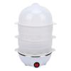 3 Tier Egg Cooker Multifunctional Compact Electric Egg Cooker for Breakfast Hard Boiled Eggs