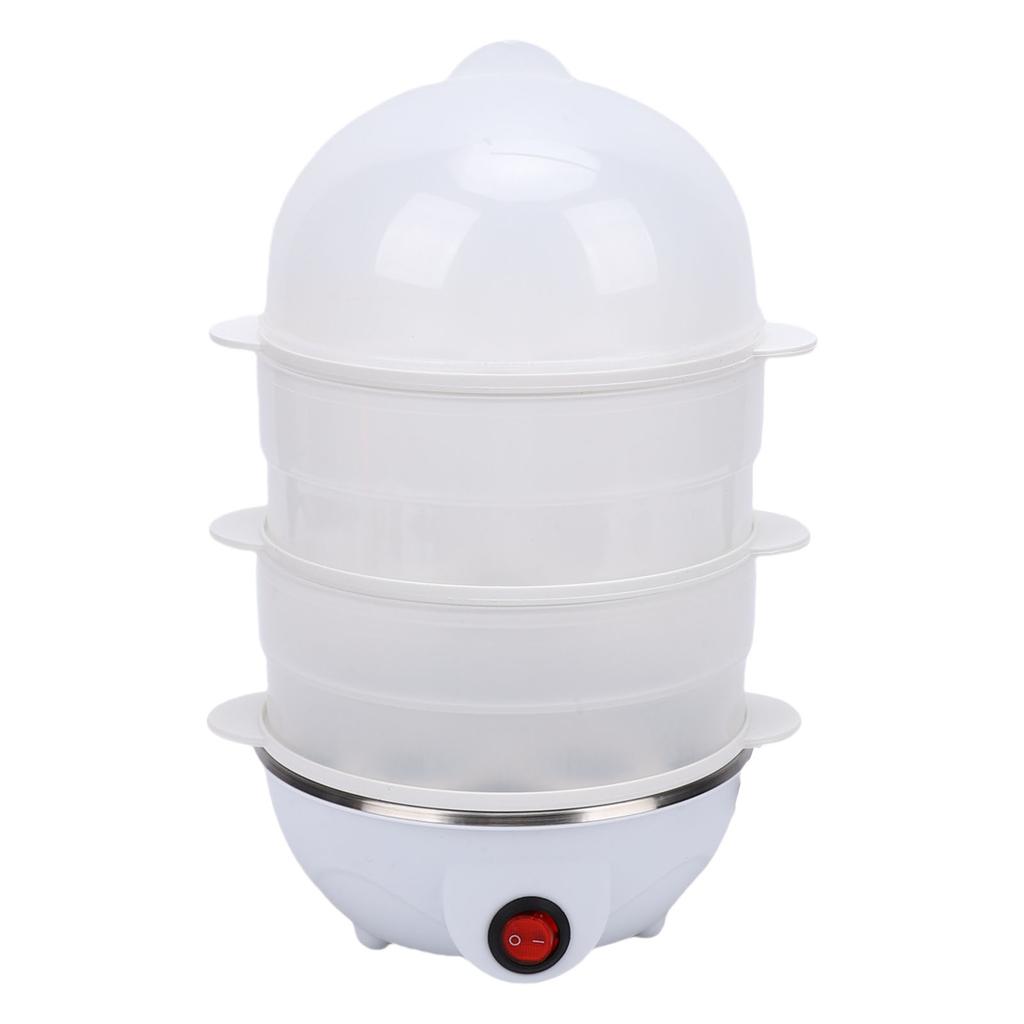 3 Tier Egg Cooker Multifunctional Compact Electric Egg Cooker for Breakfast Hard Boiled Eggs