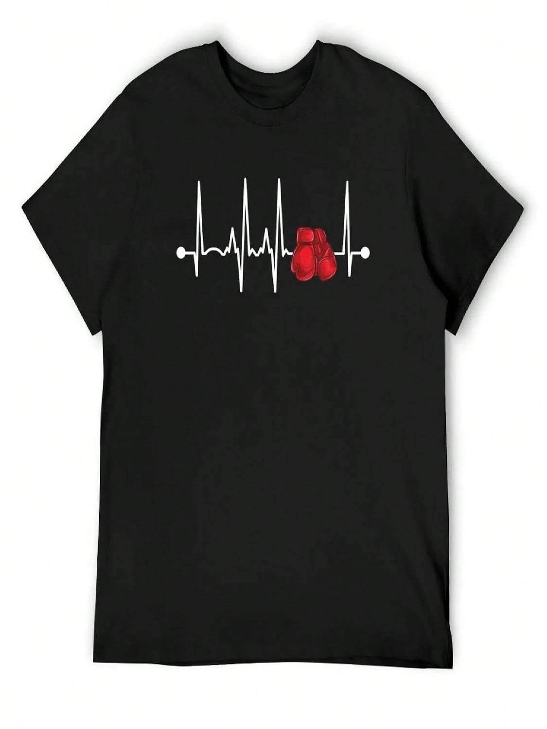 Boxing Heartbeat T-Shirt Louboutins Korean Fashion Graphics Designer Shirts Heavy Weight T Shirts For unisex S разноцветный