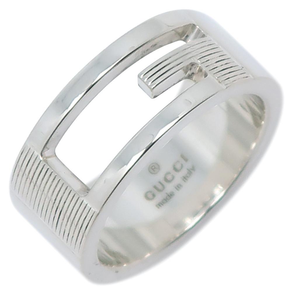 GUCCI Branded G Ring Silver925 #5.4(US Size) 7.1g Women Used