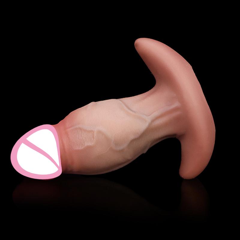 SML Anal Dildo Plug Sex Shop Women Men Realistic Glans Penis Wear Butt Plug Silicone Sex Toys Anal Plug Masturbators 18+