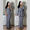 2025 Spring Women's Fashion: European & American Knitted Sweater Casual Set