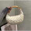 Woven Bird's Nest Bag Brand Creative Design Dumpling Shape Comfortable Fabric Exquisite Commuter Handbag Shoulder Messenger Bag
