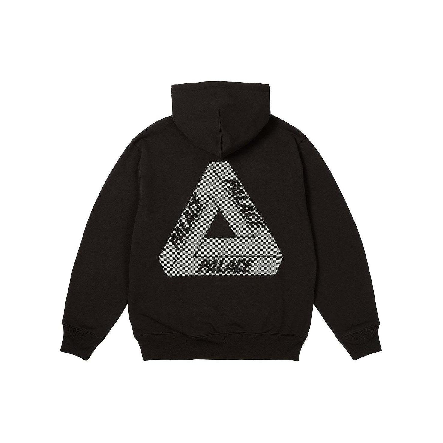 Palace Bit Grippy Tri-Ferg Hoodie `Black`