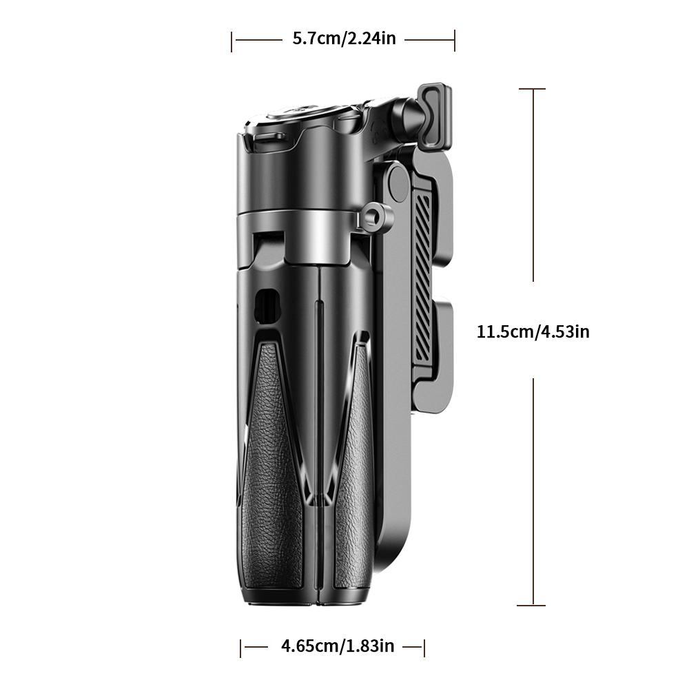 3-in-1 Portable Phone Mount Tripod Selfie Stick With Detachable Wireless Remote Usb Charging For Landscape Portrait Shooting