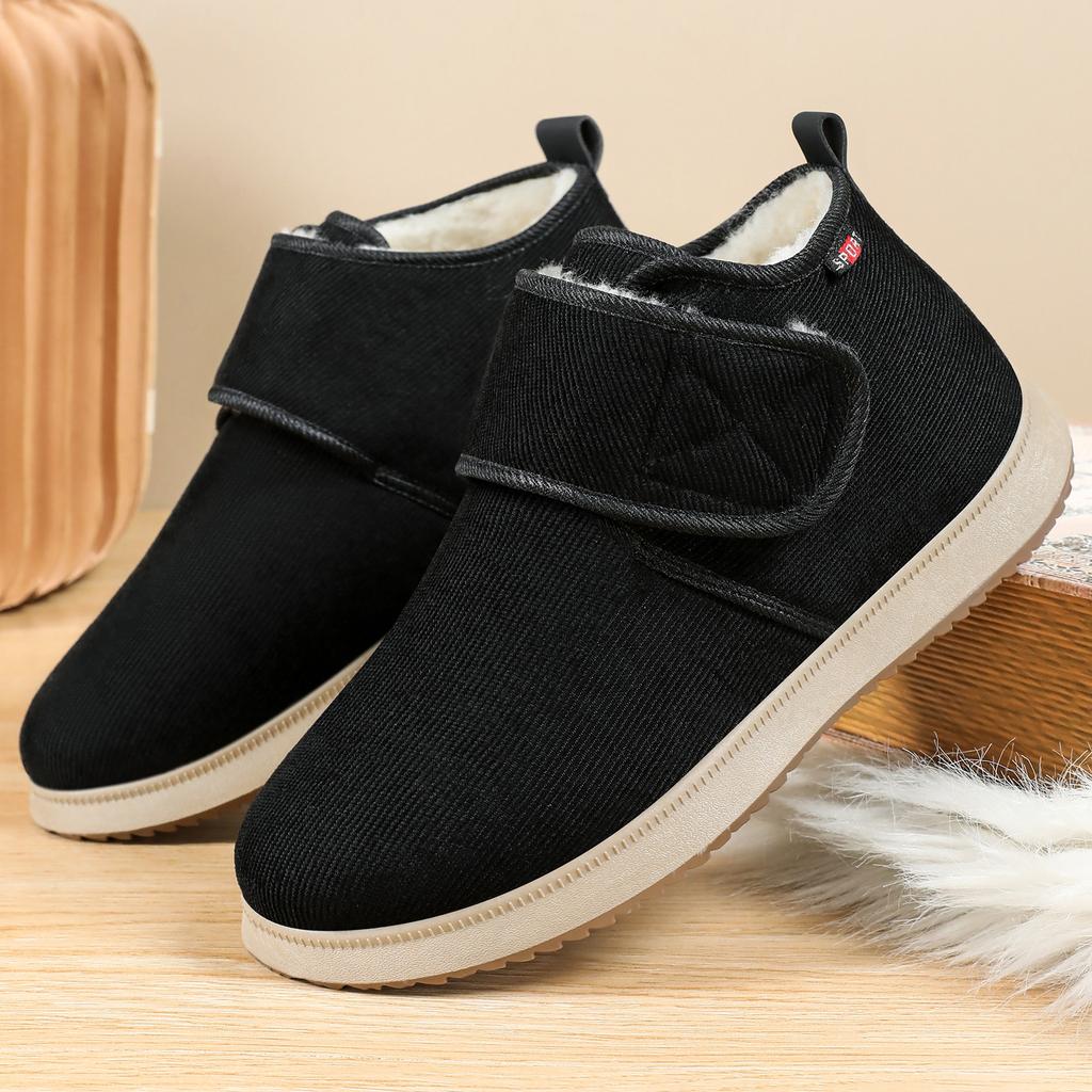 Shoes men's cotton boots winter new velvet thickened men's cotton shoes TEMU casual dad shoes snow boots