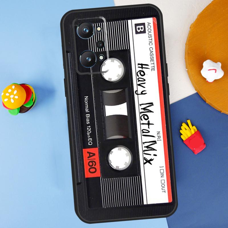 Cassette Tape For Realme GT7 Pro GT 6T 6 5 C67 C61 C55 C53 C51 C21Y C25S C75 10 11 12 13 14 Pro Plus Case