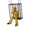 Halloween Hanging Toys Prisoner Cage Electric Luminous Sound Can Be Hung And Can Be Carried Plain Clothes Color Blocked Leopard Print