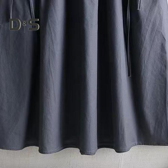 Cargorock mit elastischer Taille, Seitentaschen, einfarbig, A-Linie, lockere Passform, Midirock im Workwear-Stil, Kordelzugrock