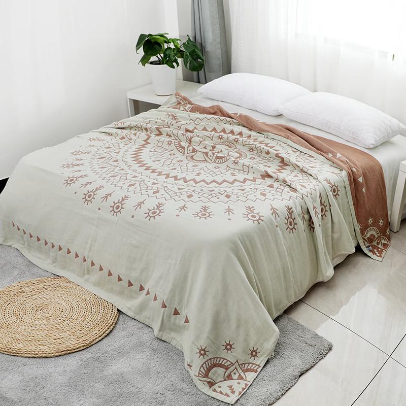 Brangdy Mandala Gauze Towel Quilt Blanket