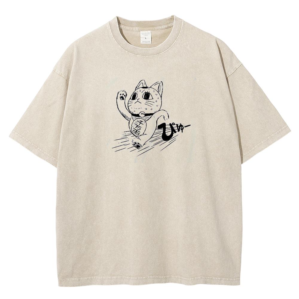 Anime Dandadan Okarun Grafické Prané Tričko Pánské Ležérní Volná Trička Vintage Trendy Bavlněné Tričko Harajuku Pánské Klasické Tričko