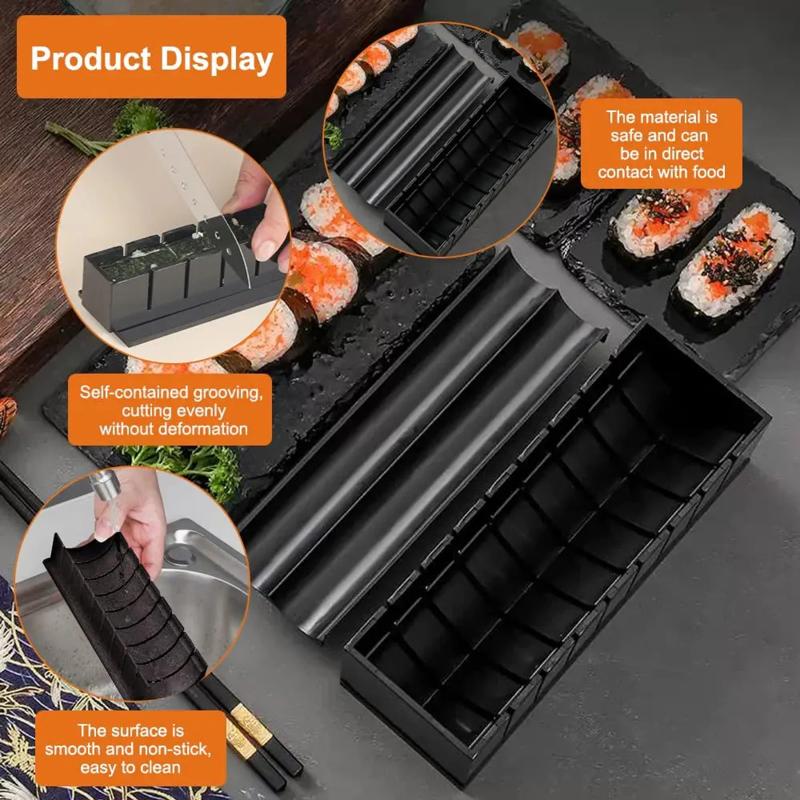 Multifunctional Sushi Maker Kit Complete Sushi Moulds Sushi Making Kit Rice Roll Diy Kitchen Set Suitable For Beginners