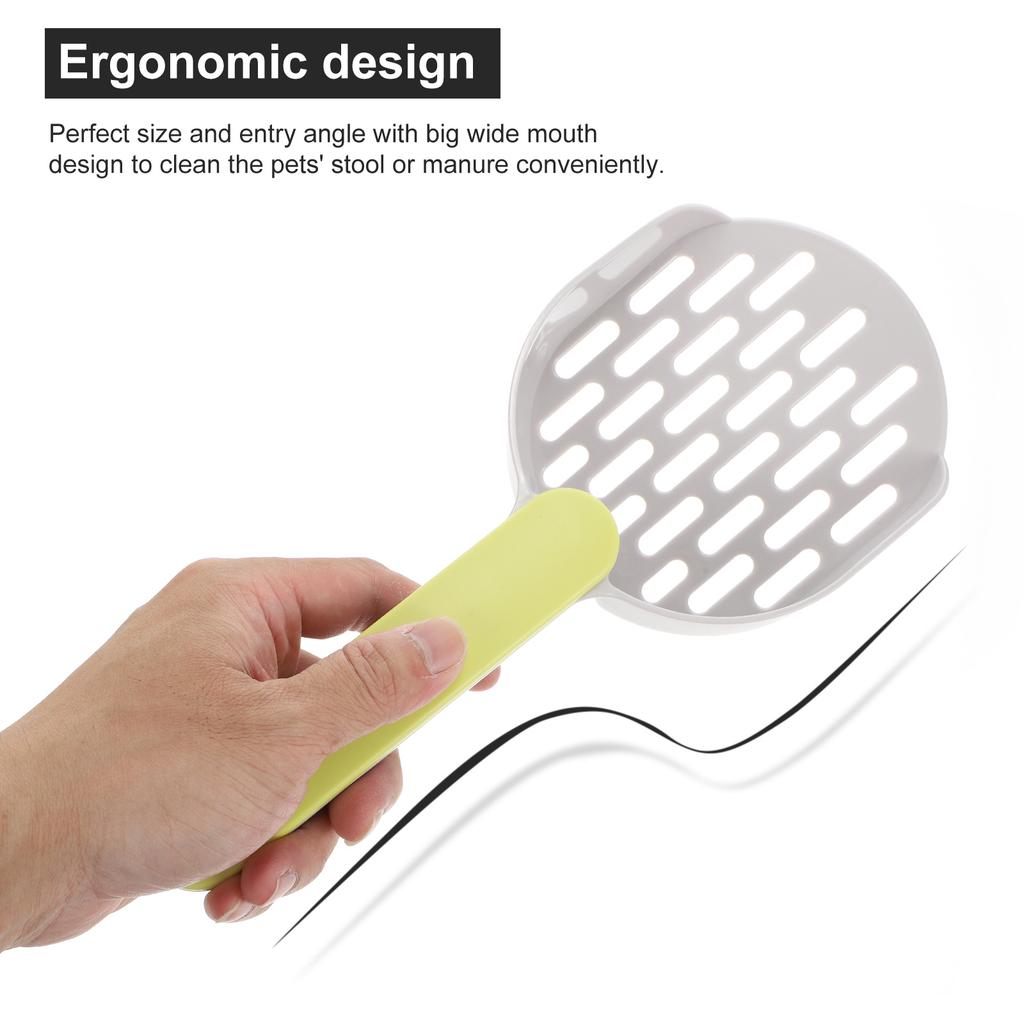 1 set Cat Litter Scoop Heavy Duty Abs Wide Mouth Design Pet Waste Removal Tool Durable Litter Cleanup For Cats Small Large Pets