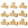 New 1/2 BSP Pneumatic Plumbing Connector Tee Type Male/Female Thread Copper Fittings Water Oil Gas Adapter