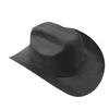Nuovo colore cappello da cowboy western da uomo e da donna versatile per il pendolarismo stile semplice tesa larga cappello a cilindro cappello da sole