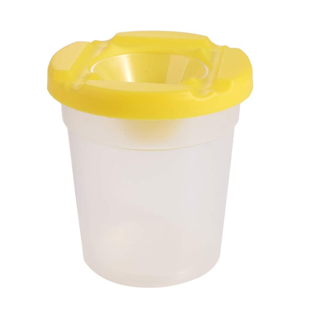 Multifunctional Painting Pen Washing Cup Plastic Transparent Children Paint Cups Convenient School Supplies