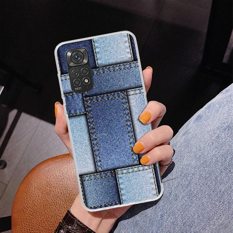 Jeans Cowboy Denim Printed Phnoe Case for Phnoe Case for Xiaomi Redmi Note 15 14 14S 13 Pro Plus 12 12S 11S 11E 10S 10 11T 5G Un