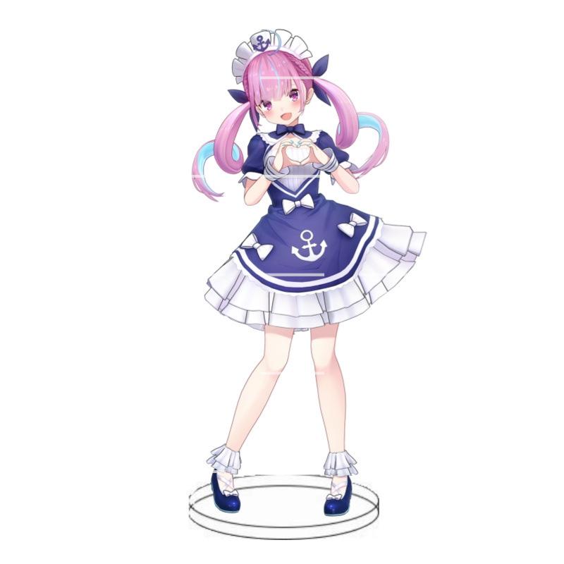 Animation Hololive anchorwoman acrylic insert card white blowing snow summer color festival animation peripheral decoration