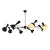 Diabolo 8 Arm Chandelier In Style Of Stilnovo Modern Mid Century 1950 Italian
