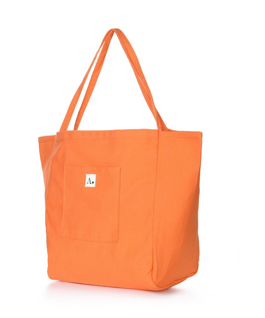 The-Abon Beach Cotton Color Washed Big Shoulder Bag Yellow