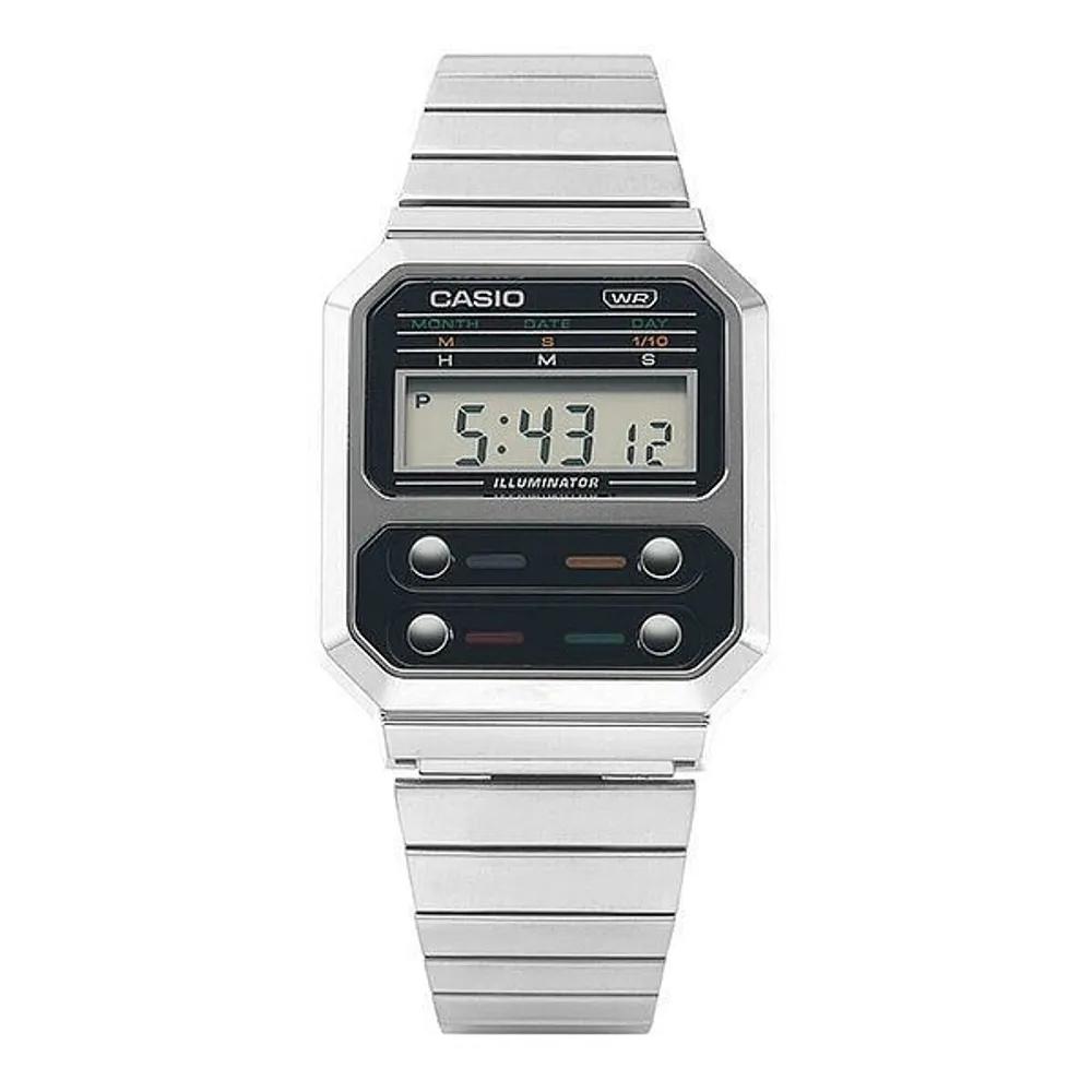 [Cio] Cio Watch A100WE-1ADF Vintage Retro Metal Watch (P003240133) A100WE-1ADF