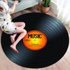 Classical Music Vinyl Record Round Rug,Carpets for Living Room Chair Decoration,Children's Play Crawling Soft Non-slip Floor Mat