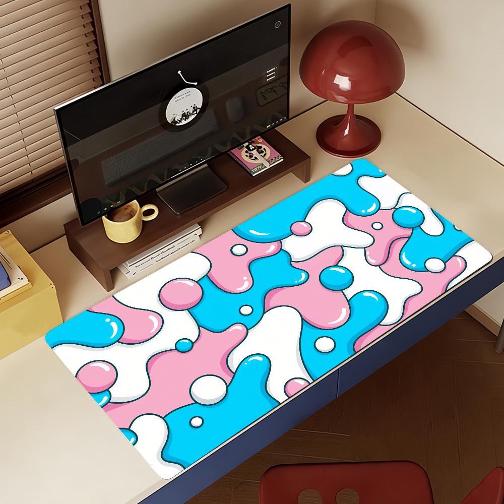 Art Liquid Drip Simple Mouse Pad Non-slip Rubber Gamer Balance Computer Mat Decoracion Deskmat Laptop Office Large
