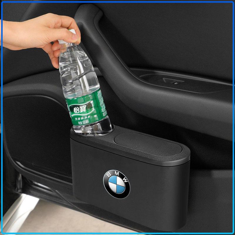Trash Can Auto Emblem Garbage Box Bin Storage Car Accessories For BMW M Performance 1 3 5 7 Series M3 M4 M5 M6 X1 X3 X5 X6 X7 E30 E34 E36 E39 E4