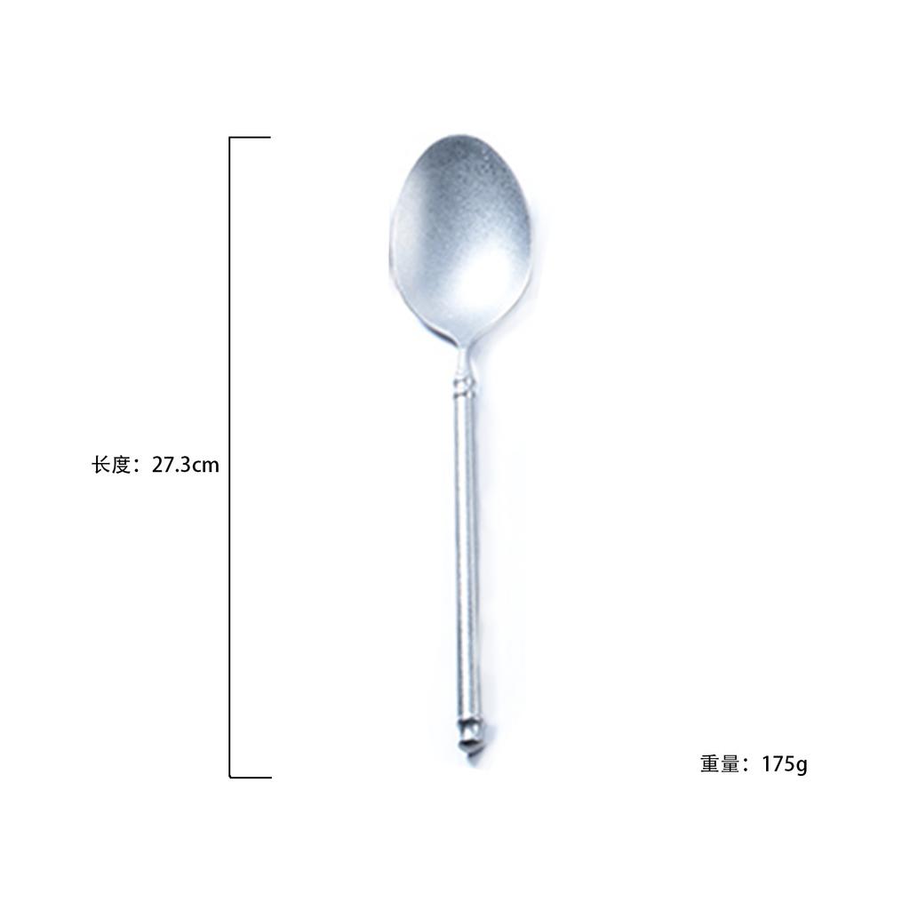 Q6 Roman knife, fork and spoon 304 stainless steel thickened western knife and fork legendary style thick steak knife, fork and spoon set