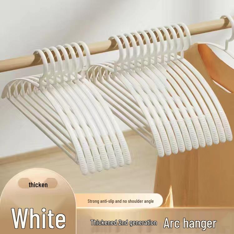 Вешалка для одежды с широкими плечиками нескользящая не оставляет следов и не деформирует одежду двойного назначения для сухоймокрой одежды идеально подходит для общежитий 1 piece белый 807₽