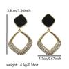 2Pc Women'S Modish Fashionable Geometric Earrings Jewelry Accessories Suitable For Date, Party, Festival Gifts 18001Fashion Jewelry