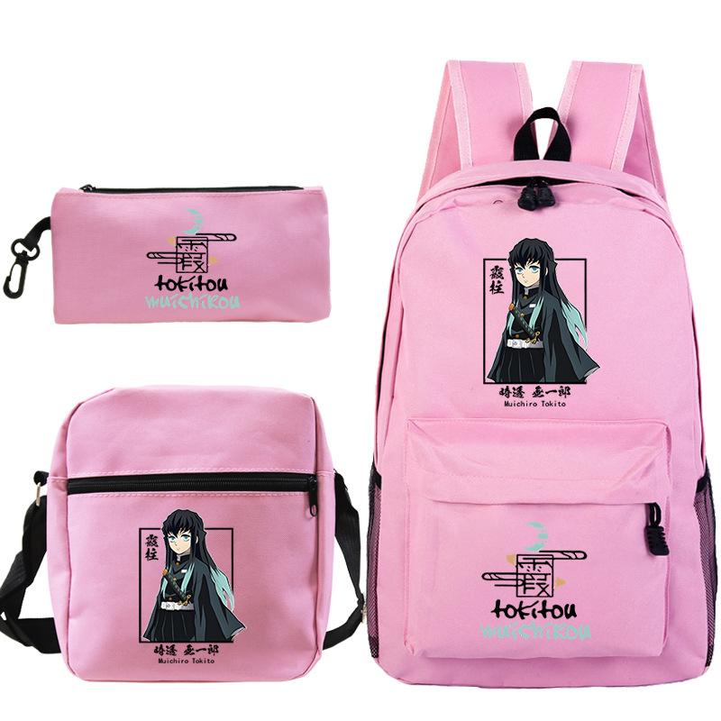 Demon Slayer Ghost Annihilation Blade Primary School Bag New Pencil Case Stationery Set