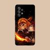 Demon Slayer Rengoku Phone Case for Samsung Galaxy A73 72 71 70 56 55 54 53 52 36 35 34 23 16 15 5G Colour Printing Cover Luxury