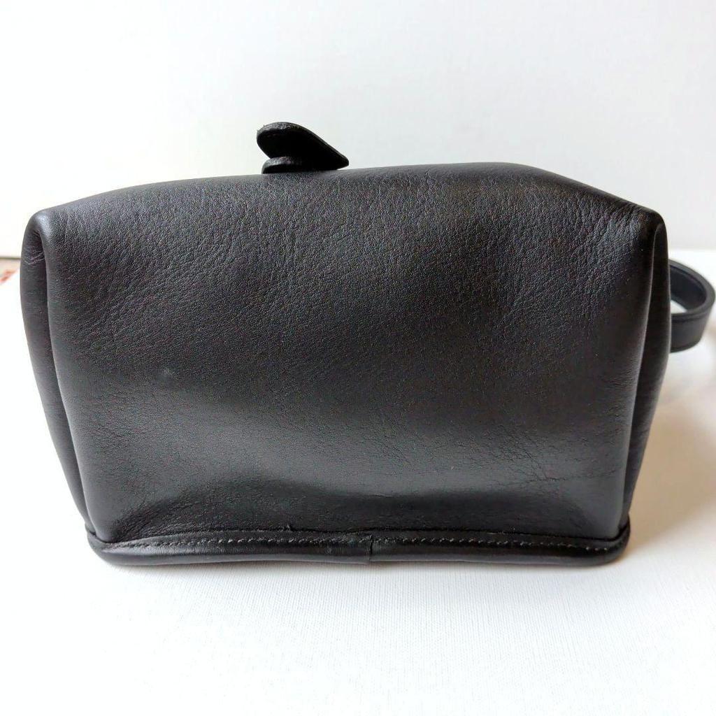 [Made in USA, Good Condition] OLD COACH Old Coach Backpack Leather Black