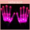 Electro Led Finger Flashing Gloves Light Up Christmas Dance Rave Fun Party