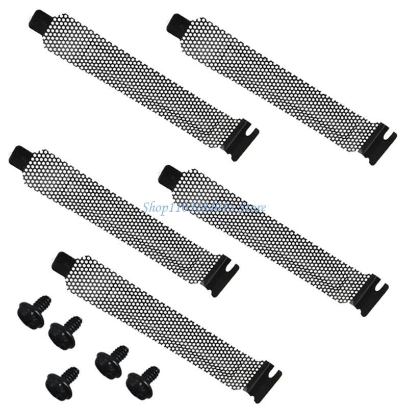 R6FF 5 BUC Capac Slot PCI Filtru Placă Oarbă Ventilator de Răcire Ventilație Praf Calculator